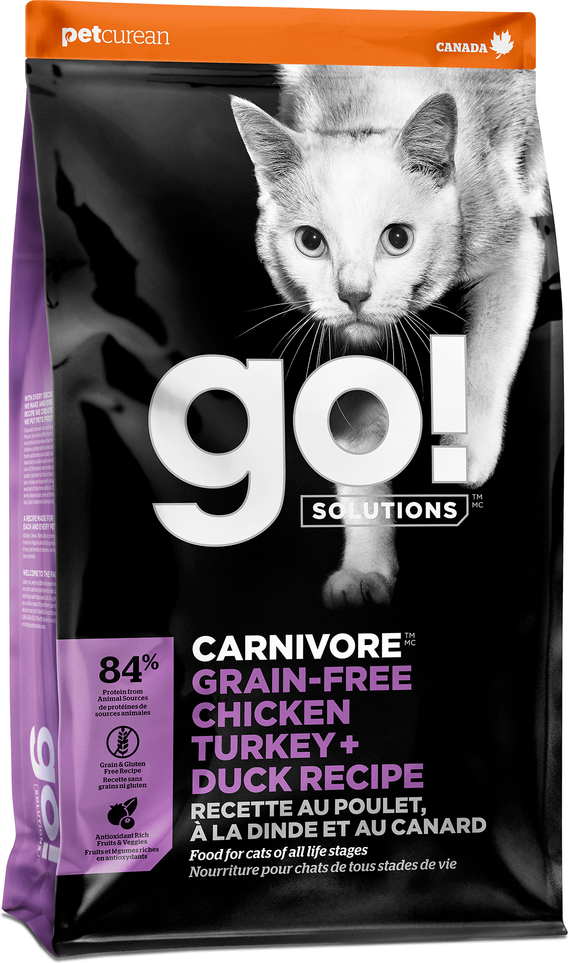 GO! Solutions Carnivore Grain-Free Chicken, Turkey + Duck Recipe